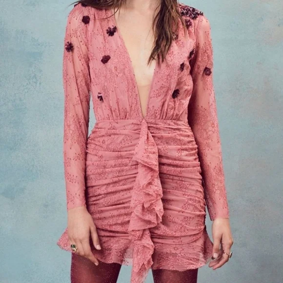 🍋For Love and Lemons Daisy Lace Mini Dress - Picture 13 of 16